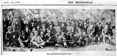 Photographs: The Newbridge Rifle Club (The Bendigonian), The Newbridge Rifle Club (The Bendigonian), October 22, 1901 (original)