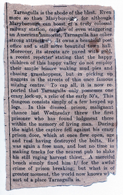 News clipping: Tarnagulla is the abode of the blest, Tarnagulla is the abode of the blest, Second half of 19th Century