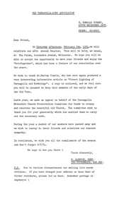 Letter: Old Tarnagulla-ites, 1973-74