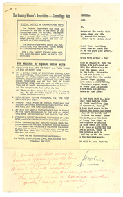 Special notices, C.W.A, Early 1940s (Second World War era)