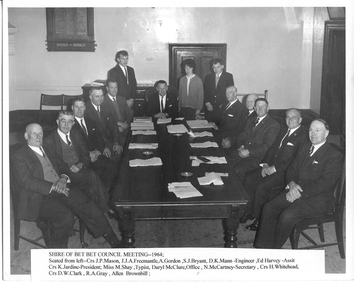 Photograph: Shire of Bet Bet Council Meeting, 1964