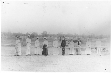 Photograph: Tarnagulla Tennis Team (1894), 1894