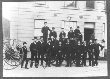 Photograph: Members of Tarnagulla Fire Brigade, circa 1870-1900