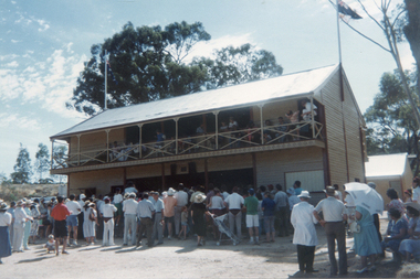 Photograph: Opening of restored pavillion at Tarnagulla Recreation Reserve, 1st December, 1990