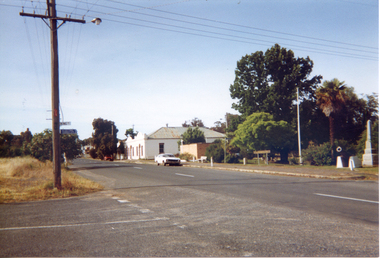 Photograph, Victoria Hotel & Theatre (Public Hall) and Commercial Road, Tarnagulla, early 1990s