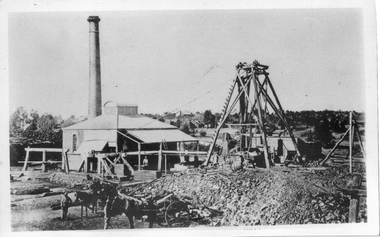 Photograph, Victoria Shaft on Poverty Reef, Tarnagulla, June 1866