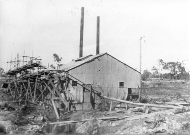 Photograph, Sluicing Dredge, Tarnagulla