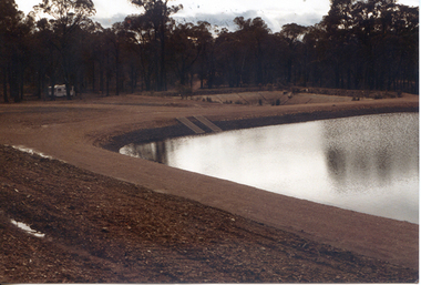 Photograph, New water storage basin, Tarnagulla, 1987