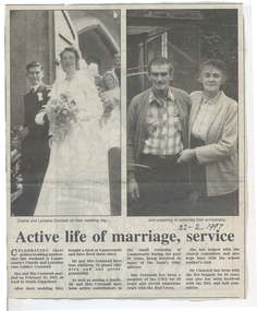 News article: 'Active Life of Marriage, Service', 22/02/1997