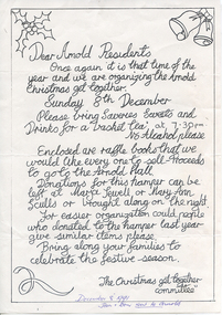 Notice: Arnold Christmas Get-Together 1991, 1991