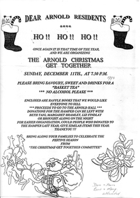 Notice: Arnold Christmas Get-Together 1994, 1994