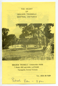 Tarnagulla Caravan Park brochure, circa 1990s
