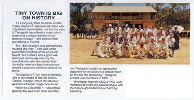 Article: 'Tiny Town Is Big On History', 1990