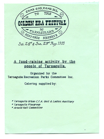 Programme: Tarnagulla Golden Era Festival, 1993