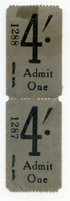 Tickets: Tarnagulla Fair, 1966