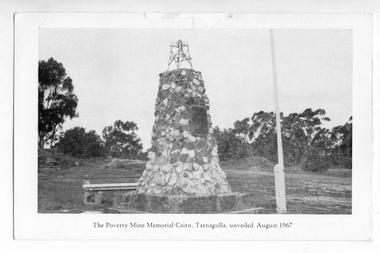 Card: Poverty Mine Monument, Tarnagulla