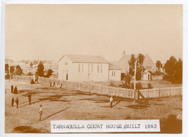 Postcard: Tarnagulla Courthouse, circa 1870s (original image)