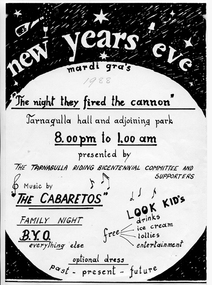 Poster: New Years Eve Mardi Gras, 1988