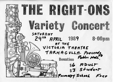 Poster: The Right Ons, 1987