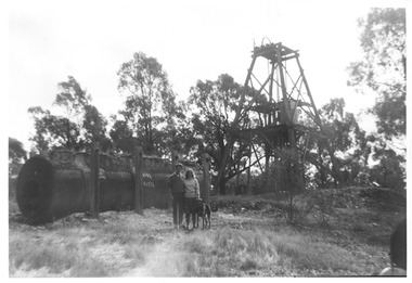 Photograph: Great Western Mine poppet head, 1962