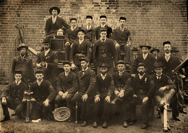 Photograph: Tarnagulla Fire Brigade in 1903, 1903