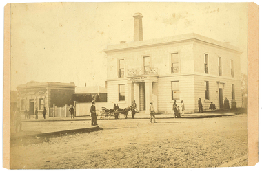 Photograph: Colonial Bank of Australasia (later Union Bank) in Tarnagulla, June 1866