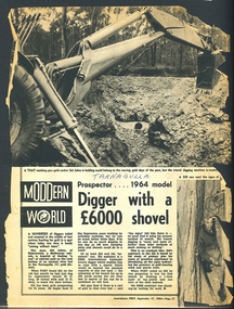 Article: Digger with a £6000 pound shovel, Sept 17, 1964