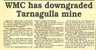 Article: WMC Has Downgraded Mine, January 26, 1990