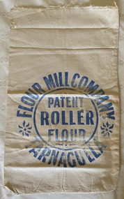 Calico Flour Bag, Tarnagulla Patent Roller Flour Mill Co