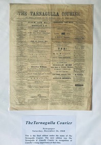 Tarnagulla Courier Newspaper, December 16, 1868