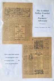 Loddon Valley Courier and Farmers' Advocate, 26 November 1918