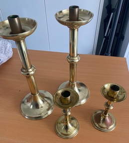 Four Brass Candlestick, St. Savior's Anglican Church, Tarnagulla