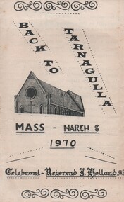 Booklet, Mass for Tarnagulla Back-To Celebration, 1970