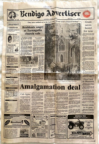 Bendigo Advertiser Newspaper 14/8/1993 Regarding Sale of Methodist Church