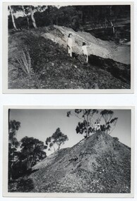 Photograph of Yorkshire Mine Mullock Heap Being Excavated. 1964