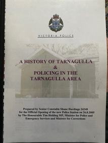 A History of Policing at Tarnagulla