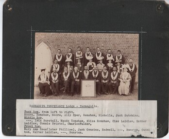 Photograph of Tarnagulla Rechabite Lodge Members, c1900