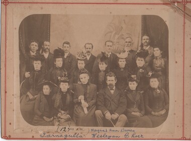Photograph of the Tarnagulla Wesleyan Choir, 1890