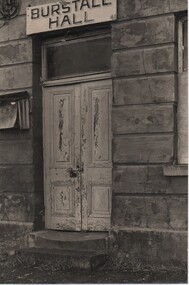 Photograph of Burstall Hall Entrance, c.1890