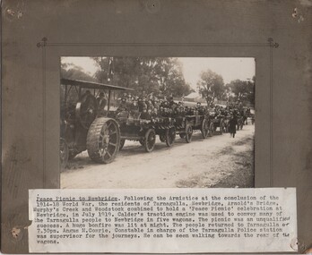 Photograph of Peace Train To Newbridge, 1919