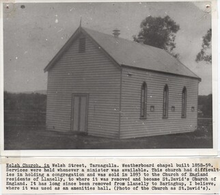 Photograph of the Welsh Church, Tarnagulla