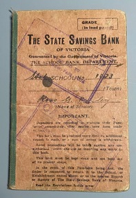 State Savings Bank Passbook for Ross Ousley, 1943