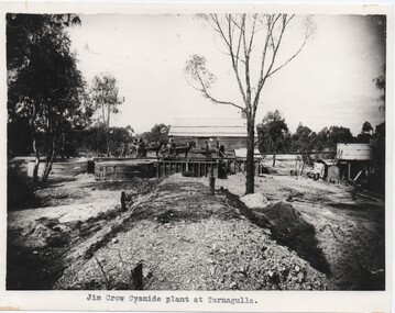 Photograph of the Jim Crow cyanide gold extraction plant, Tarnagulla