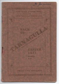 Souvenir Programme, Back to Tarnagulla, 1931