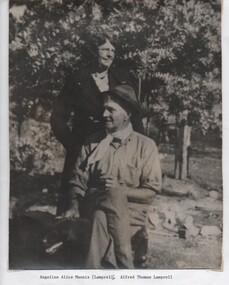 Photo, Alfred T. Lamprell and Angeline A. Lamprell (Mannix), Tarnagulla