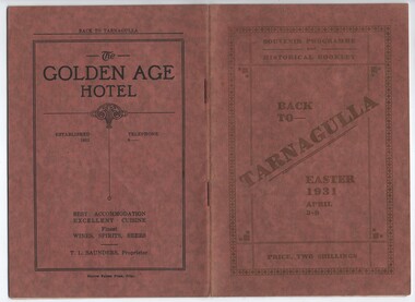 Booklet, Back to Tarnagulla, 1931