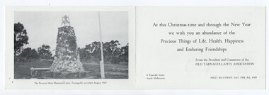 Greeting Card, Old Tarnagullaites Association, 1969