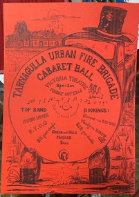 Flyer for Tarnagulla Urban Fire Brigade Ball, c1980