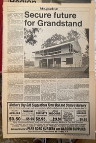 Newspaper Cutting, Tarnagulla Pavilion Restoration
