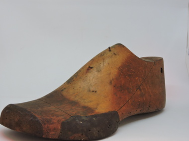 Tool - Shoe Last, Left foot Wooden Shoe Last, April 2002